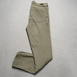 Women's Olive Green Stretch Jeans